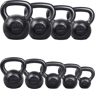 Kettlebell HMS KZG12, 12 kg, hekuri, gri