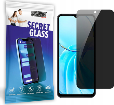 Xham mbrojtës privatizues Grizz SecretGlass për Vivo T3 Lite, 9H, ekran i plotë, transparent