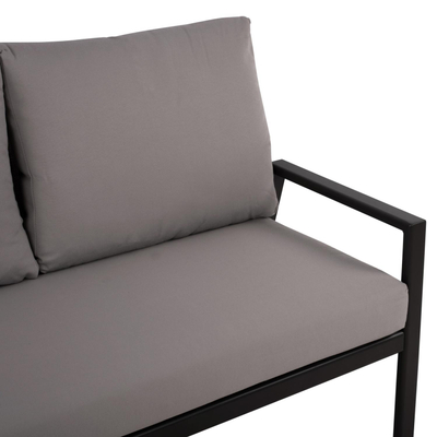 Sofa alumini me jastëkë gri (HM5561.02), gri