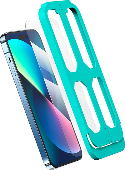 Xham mbrojtës USAMS Full Screen për iPhone 13 Pro Max edhe 14 Plus, xham i temperuar 0.33mm, transparent