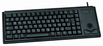 Tastierë CHERRY G84-4400 me trackball, e zezë