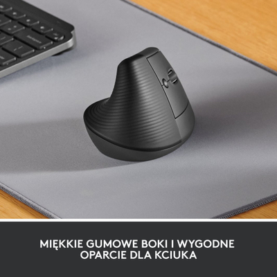 Maus Logitech Lift, wireless, Bluetooth, USB, i hirt