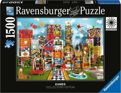 Puzzle Ravensburger Eames House of Cards Fantasy, 1500 copa, edicion për koleksionistë, shumëngjyrësh