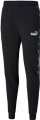 Trenerka Puma ESS Tape Sweatpant për burra, me mështjellça te fundet, e zezë