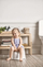 Qyp tualeti BabyBjörn Potty Chair, pjesë e brendshme e heqshme, mbështetëse e lartë, i bardhë gri