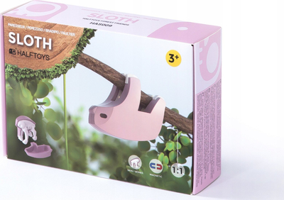 Lodër edukative Teka HalfToys Foldable Sloth, puzzle 3D, magnetike, shumëngjyrëshe