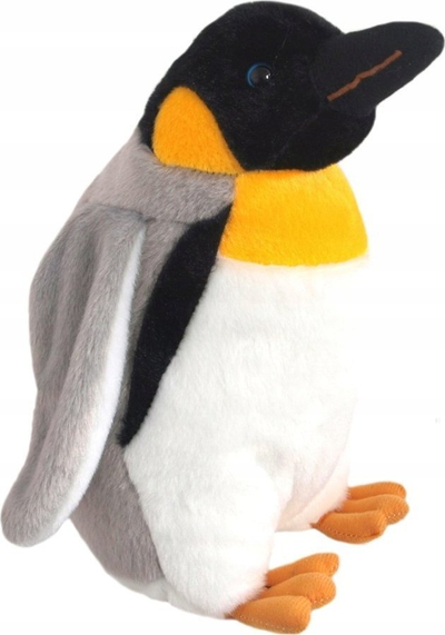 Lodër pelushi Beppe pinguin perandor, 30cm, gri