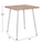 Tavolinë PALOMA, 70×70×76,5 cm, Sonama/white (HM8335.02), bardhë