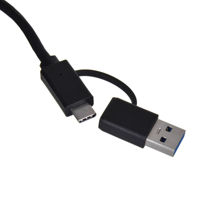 Përshtatës Unitek U1313C, USB-A/C në RJ45, 2.5 Gbps, ngjyrë hiri