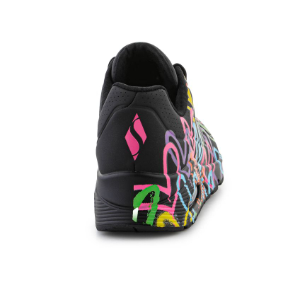 Atlete Skechers Highlight Love 177981 BKMT, Memory Foam, të zeza shumëngjyrëshe