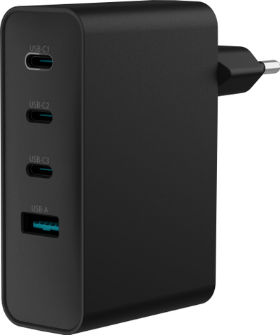 Adapter karikues Natec Ribera GaN, 3x USB C 1x USB, 100W, i zi