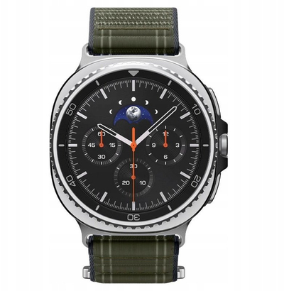 Rrip ore Spigen Fabric Band, për Samsung Galaxy Watch 8 46mm 44mm 40mm, stof, jeshil