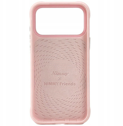 Mbulesë telefoni Nimmy Case Cool and Cute 2.0 Rabbit për iPhone 17 Pro, kapak silikon, rozë
