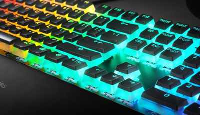 Taste SteelSeries PrismCaps, PBT, 120 copë, US, të zeza