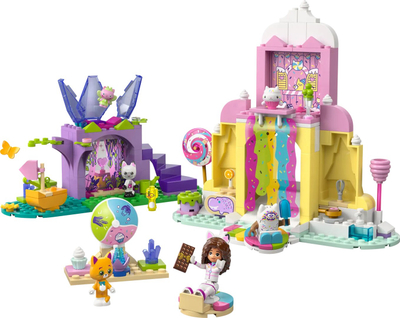 Set lojërash Spin Master Gabby’s Dollhouse Sweet Treat Mountain and Kitty Garden, për ndërtime dhe skena loje, shumëngjyrësh