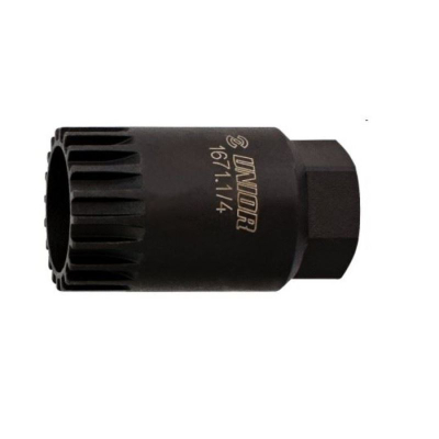 Vegël boshti t poshtëm Unior Cartridge 1671.1, 20 dhëmbë, për Shimano ISIS, e zezë