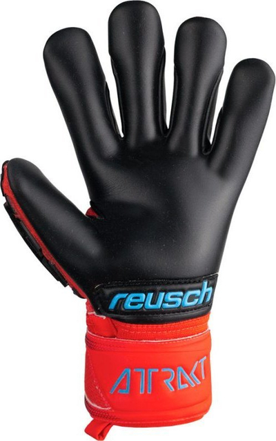 Doreza portieri Reusch Attrakt Freegel Gold Finger Support, masa 10.5, mbrojtje gishtash, kuqe me të zezë