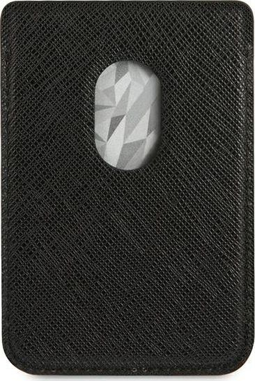 Portofol magnetik telefoni Karl Lagerfeld Saffiano Karl Head, për karta, i zi