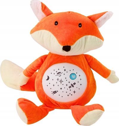 Lodra pelushi me drita dhe tinguj Plush Teddy Bear Fox, mënyrë ditë natë, shumëngjyrëshe