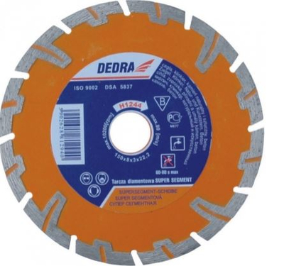 Disk prerës Dedra Super Segment H1242, 155mm, portokalli