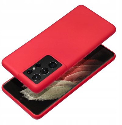 Мека футрола за телефон Samsung S25 Ultra, силикон, црвена