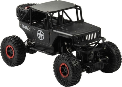 Makinë lodër me telekomandë Lean Toys Jeep R/C, shkallë 1:18, 2.4GHz, e zezë
