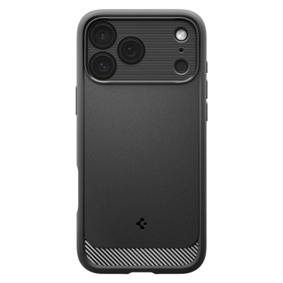 Kapotë telefoni Spigen Rugged Armor MagSafe, iPhone 17 Pro Max, TPU, e zezë