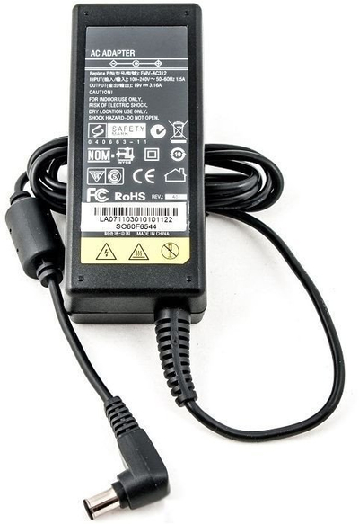 Adapter karikimi për laptop PowerPlant Sony Vaio, 60W 16V 4A, 6.5x4.4mm, i zi