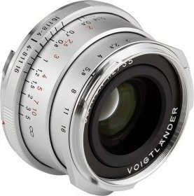 Objektiv Voigtlander Ultron 35mm f/2 VM ASPH Vintage Line Type II për Leica M, ngjyrë argjendtë