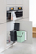 Kosh kuzhine i brendshëm Brabantia Sort &amp; Go, 2 x 12L, set riciklimi, jeshil xhade edhe gri