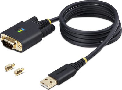 Kabllo USB në Serial StarTech 3ft 1m, USB A në DB9 RS232, me FTDI, e zezë