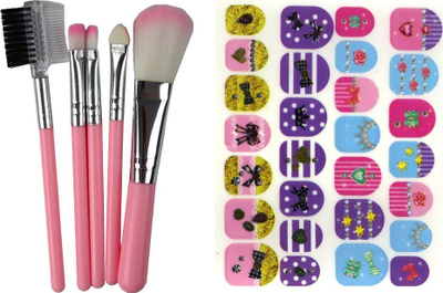 Set lodër kozmetike Leantoys Pink House, kuti grimi me aksesorë, rozë
