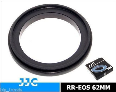Unazë makro JJC RR EOS, 62mm, për Canon EOS, e zezë