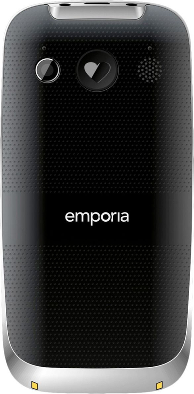 Telefoni Emporia Euphoria për të mëdhenjtë, me buton SOS, i zi