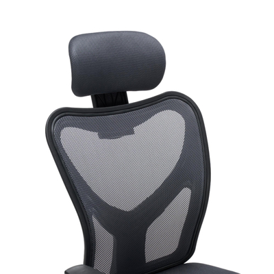 Karrige zyre Cuore HM1207.02, mesh ergonomike, mbështetëse koke, gri e zezë