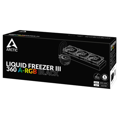 Ftohës uji CPU ARCTIC Liquid Freezer III 360 a-RGB, radiator 360 mm, RGB