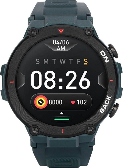 Smartwatch Garett GRS, me GPS, matje rrahje zemre edhe SpO2, jeshil