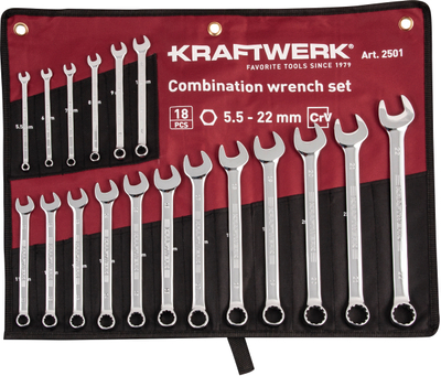 Set çelësash të kombinuar 3501-57R, 5.5-22 mm, 18 copë