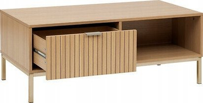 Tavolinë kafeje Tasso, drejtkëndëshe, 100 x 50 x 40 cm, e bardhë