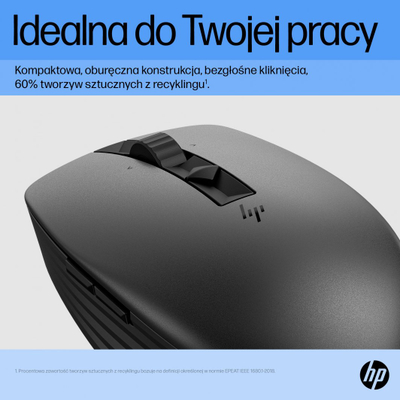 Maus Wireless HP 710 Rechargeable Silent (6E6F2AA), Bluetooth ,5.3/2.4 GHz, i zi