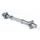 Shtangë e drejtë Eb Fit 40 cm, diametër 28 mm, ngjyrë argjendi