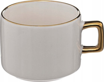 Set filxhanësh porcelani Secret de Gourmet, 170 ml, 4 copë, me qëndrim metalik