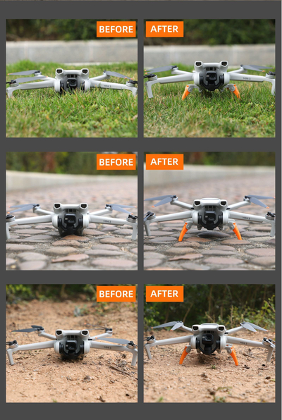 Këmbë ngritëse droni Sunnylife për DJI Mini 3, rritje 3 cm, plastike ABS, gri