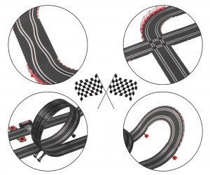 Set aksesorësh Carrera Tuning Zone, për pista garash, shumëngjyrësh