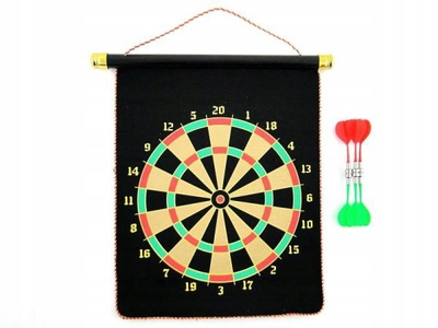 Loja darts magnetike 407084, tabelë me varëse, shigjeta magnetike, e zezë