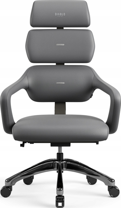 Karrige zyre Diablo Chairs V-Modular, ergonomike, ngjyrë gri