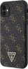 Çantë telefoni Guess 4G Triangle Metal Logo për iPhone 11, lëkurë ekologjike, e artë