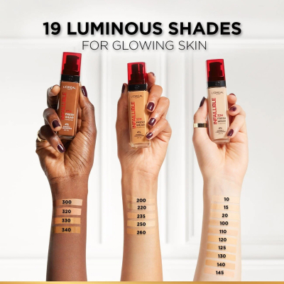 L’Oréal Paris Infallible 32H Fresh Wear Foundation – 235 Honey