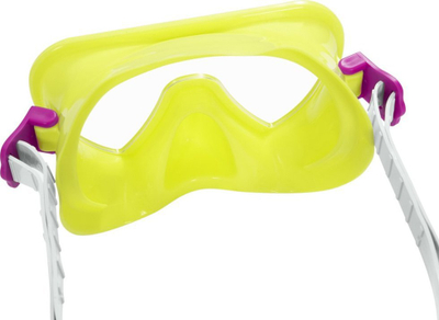 Set maskë noti me snorkel Bestway 24036, për kalamaj 3+, xham polikarbonat, shumëngjyrësh