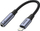 Adapter audio Unitek Lightning në 3.5 mm, kabllo e shkurtër, argjendtë me të zezë